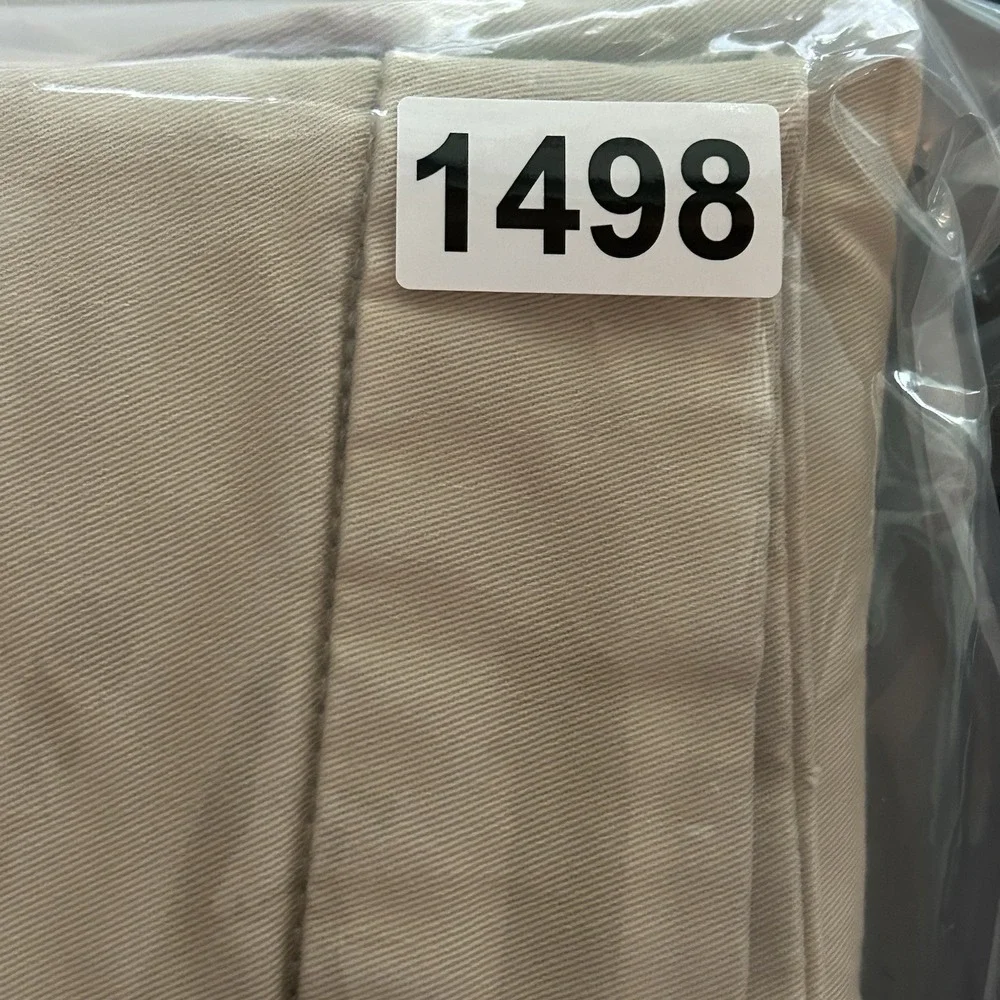 Banana Republic Men's Chino Pants 36x32 Khaki Beige Stretch Flat Front